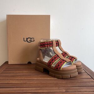 UGG Ashton Heritage Braid Sandals Chestnut USA Women Size 8/UK 6/EU 39